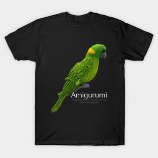 Amigurumi Parrot, white lettering T-Shirt